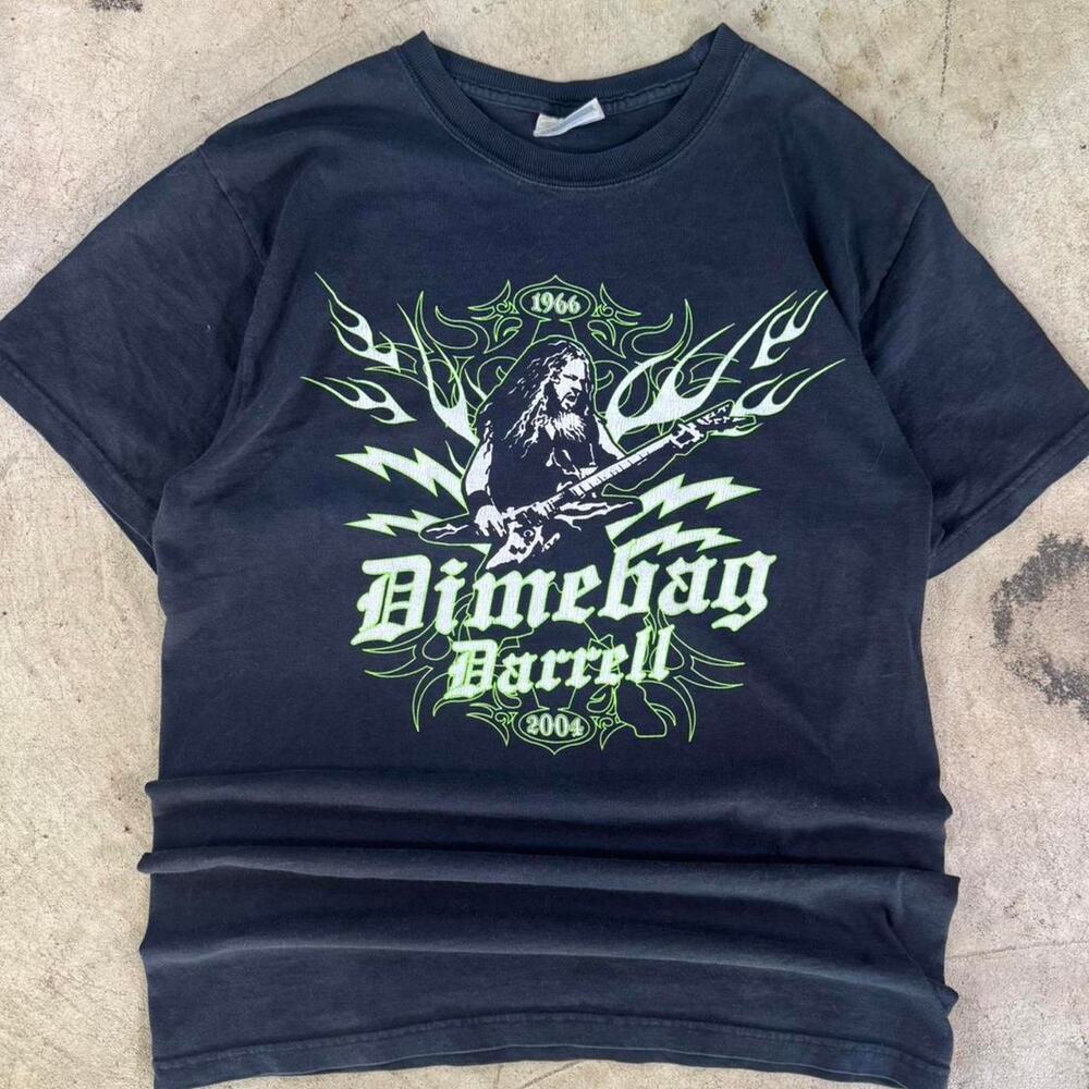 Vintage Y2K Dimebag Darrell Shirt Size S Metal Band Tour Guitar Memorial rock